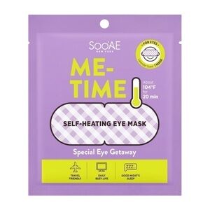 Soo’ae Sooae Me-Time Self-Heating Eye Face Mask Lavender 12pcs